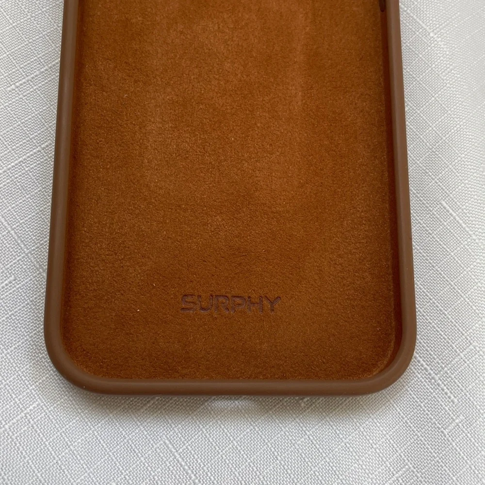 Brown Silicone Phone Case. Fits a iPhone 13 Pro Max